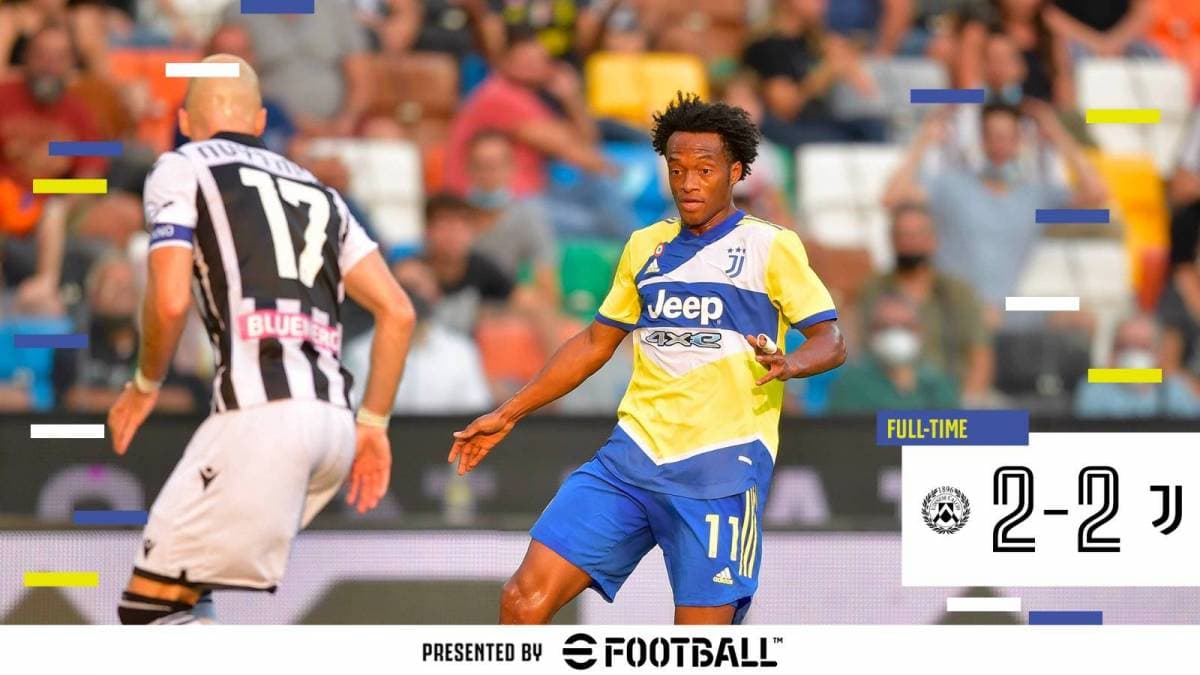 Hasil Serie A : Juventus Seri 2-2 Dikandang Udinese