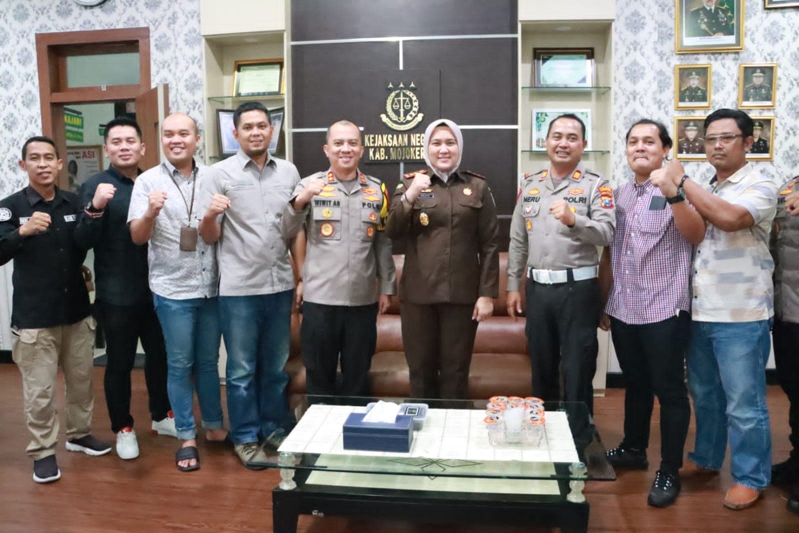 Jalin Kerja Sama, Kapolresta Silaturahmi ke Kejari Kabupaten Mojokerto 