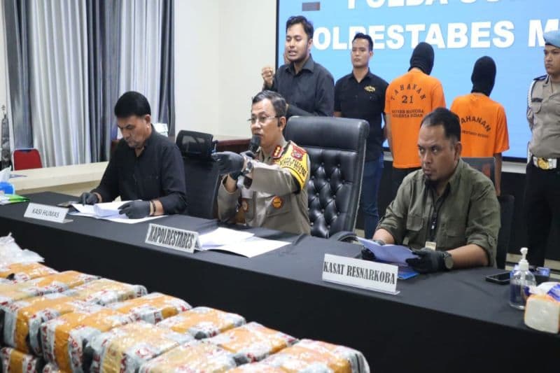 Polisi Sita 53 kilogram Sabu Dari Jaringan Malaysia