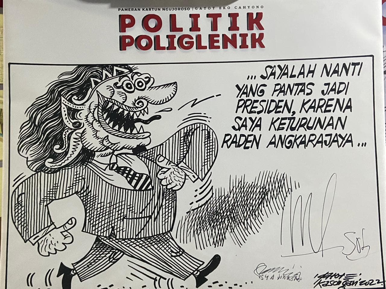 Pimpred Monitor Indonesia Gelar Pameran Karikatur Ngujoroso di Jakarta
