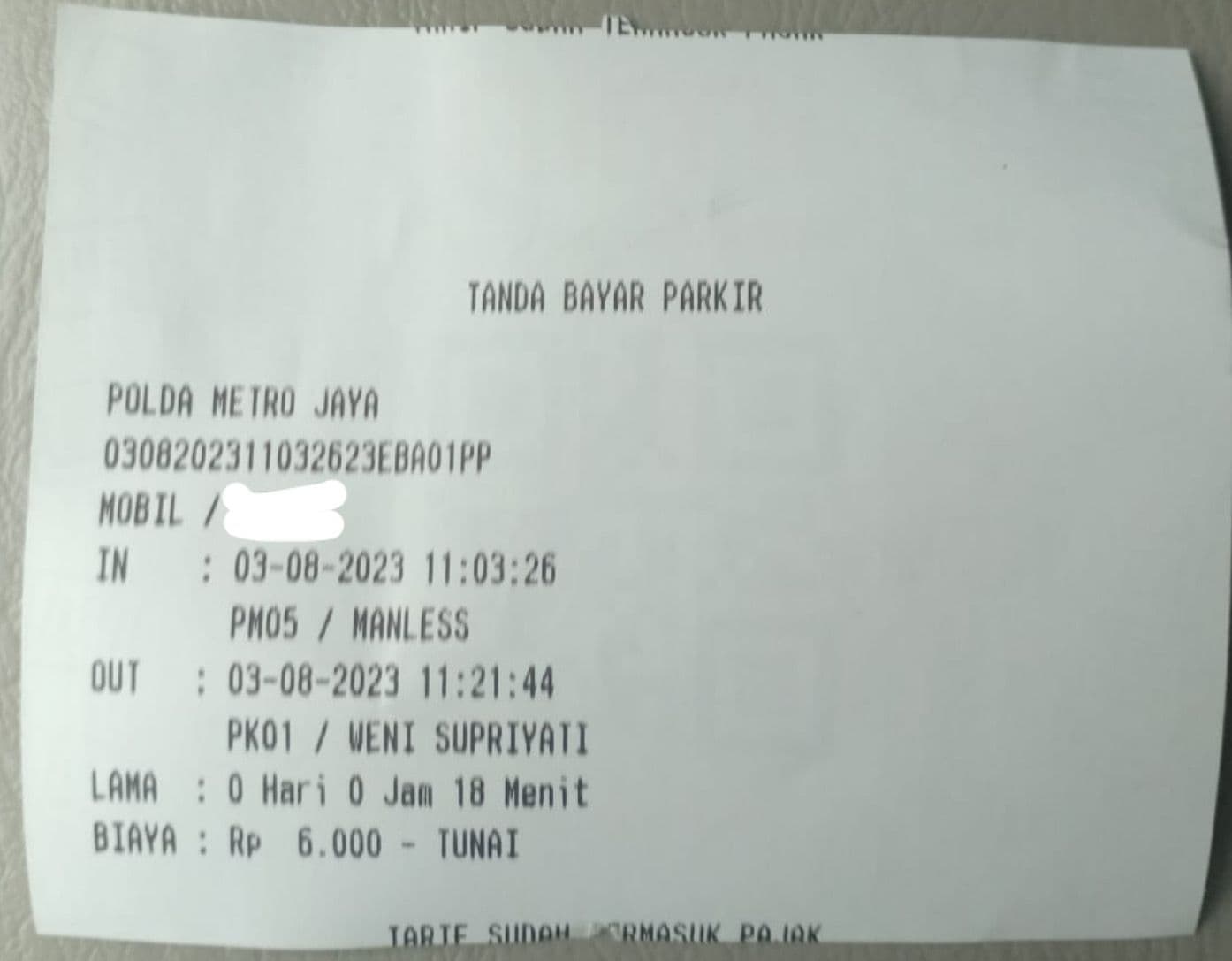 Biaya Parkir di Polda Metro Jaya Mencekik Leher