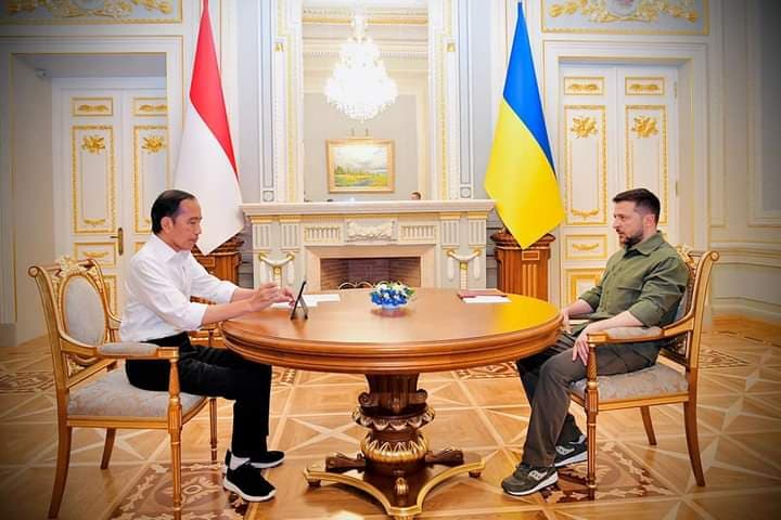 Presiden Ukraina Titip Pesan untuk Putin kepada Jokowi