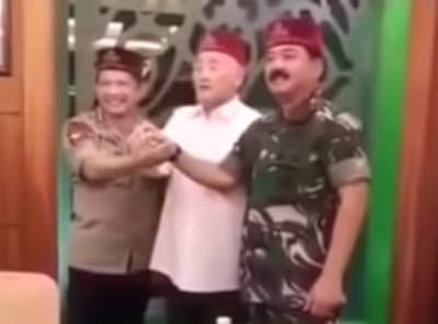 Penobatan Hadi Tjahjanto, Tito Karnavian, dan Ipong Hembing sebagai Jenderal dan Panglima Ceng Ho