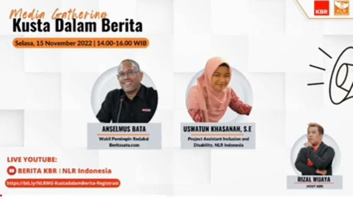 Netherlands Leprosy Relief Bersama KBR Gelar Webinar "Kusta dalam Berita"