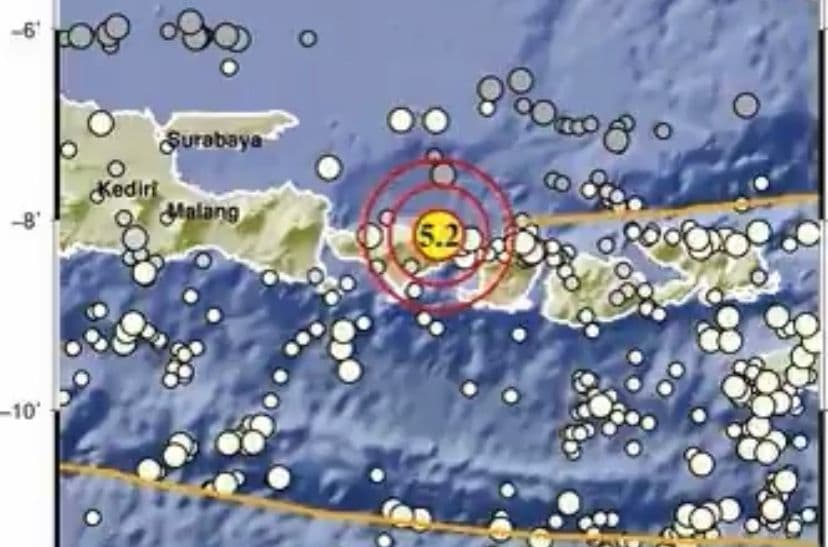 Gempa Magnitudo 5,2 Guncang Bali