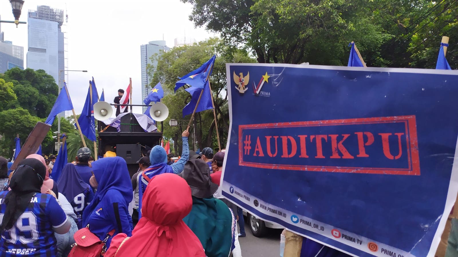 Prima Jatim Gelar Unjuk Rasa, Desak KPU Diaudit dan Data Sipol Dibuka untuk Publik