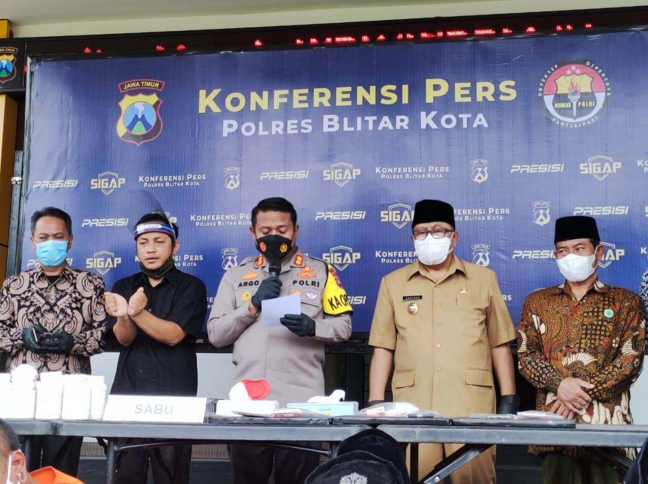 Polres Blitar Kota Ciduk 10 Pengedar Narkoba Jelang Nataru