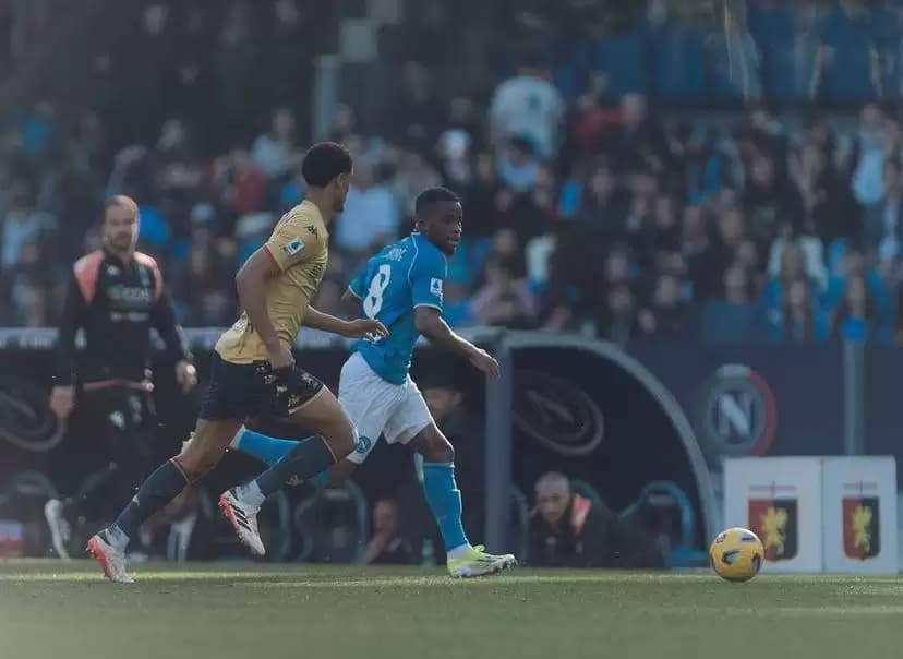Gol Cyril Ngonge Selamatkan Napoli dari Kekalahan