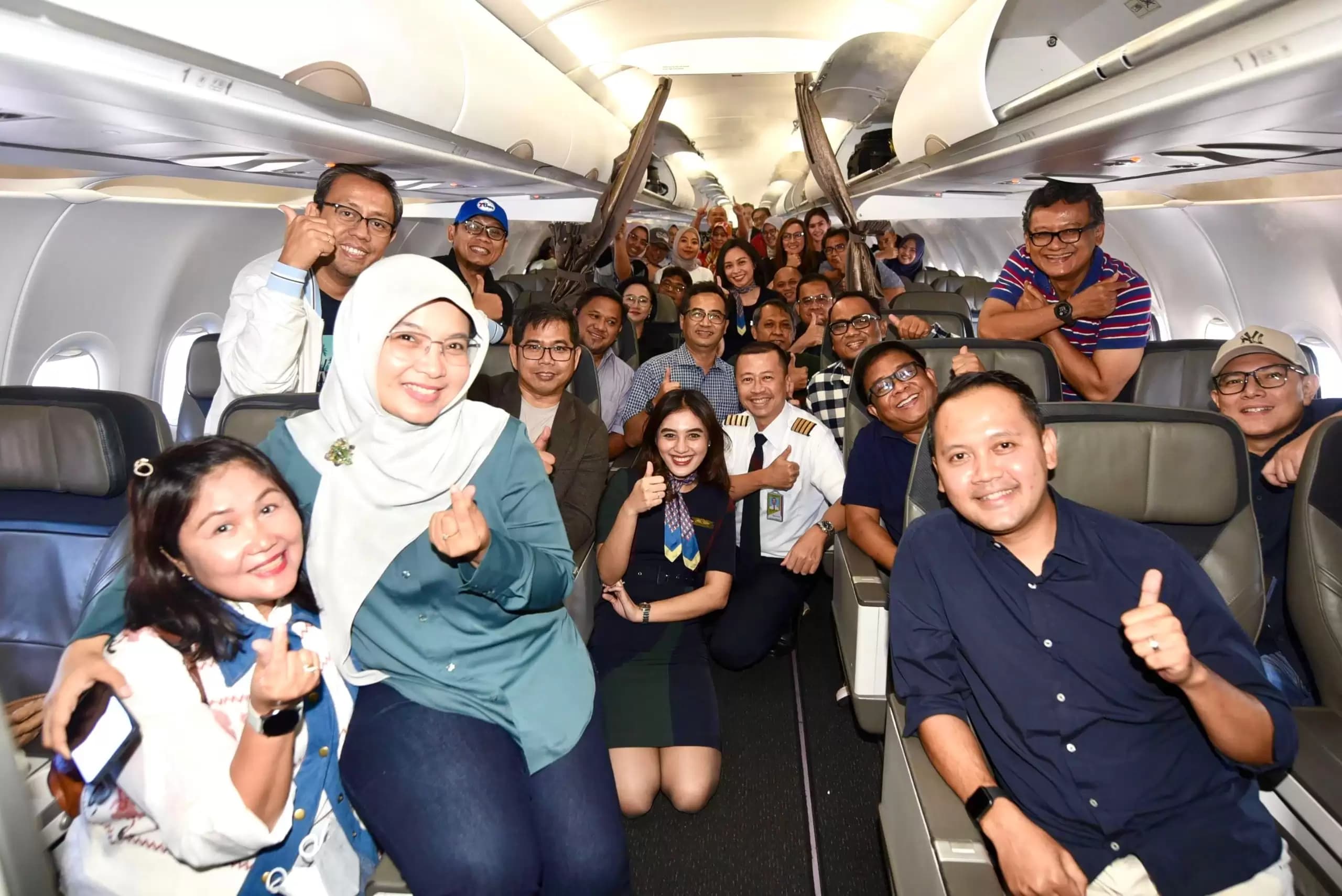BUMN PT. Pertamina menyewa satu pesawat khusus untuk memboyong para Pemimpin Redaksi Media Nasional ke Bali (Foto: Istimewa)