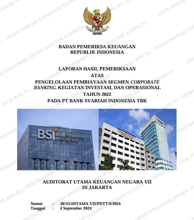 BSI Bungkam atas 12 Temuan BPK Ini