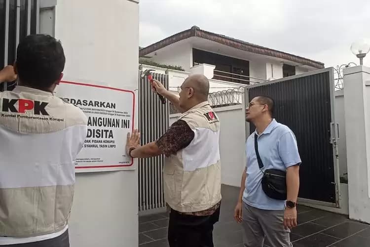 KPK sita rumah SYL di Jakarta Selatan (Foto: Istimewa)