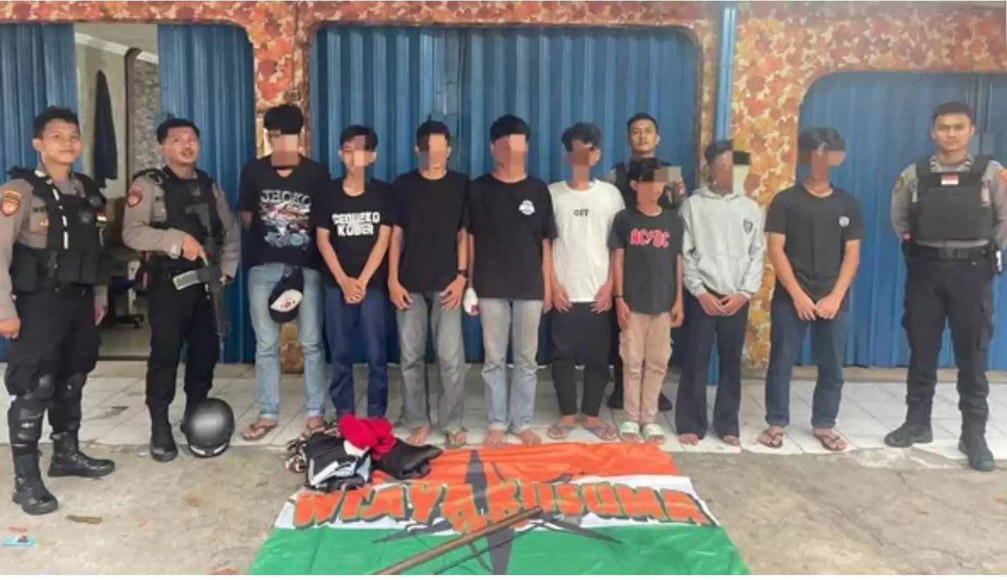 Hendak Tawuran, Sembilan Pemuda di Jaksel diamankan Polisi