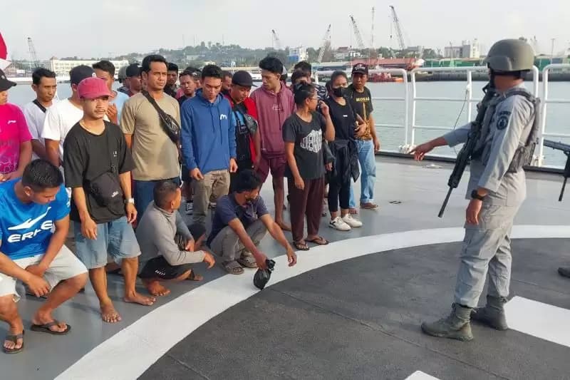 Bakamla Gagalkan Pengiriman 30 Calon PMI Ilegal ke Malaysia