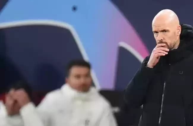 Foto Pelatih Manchester United Erik ten Hag