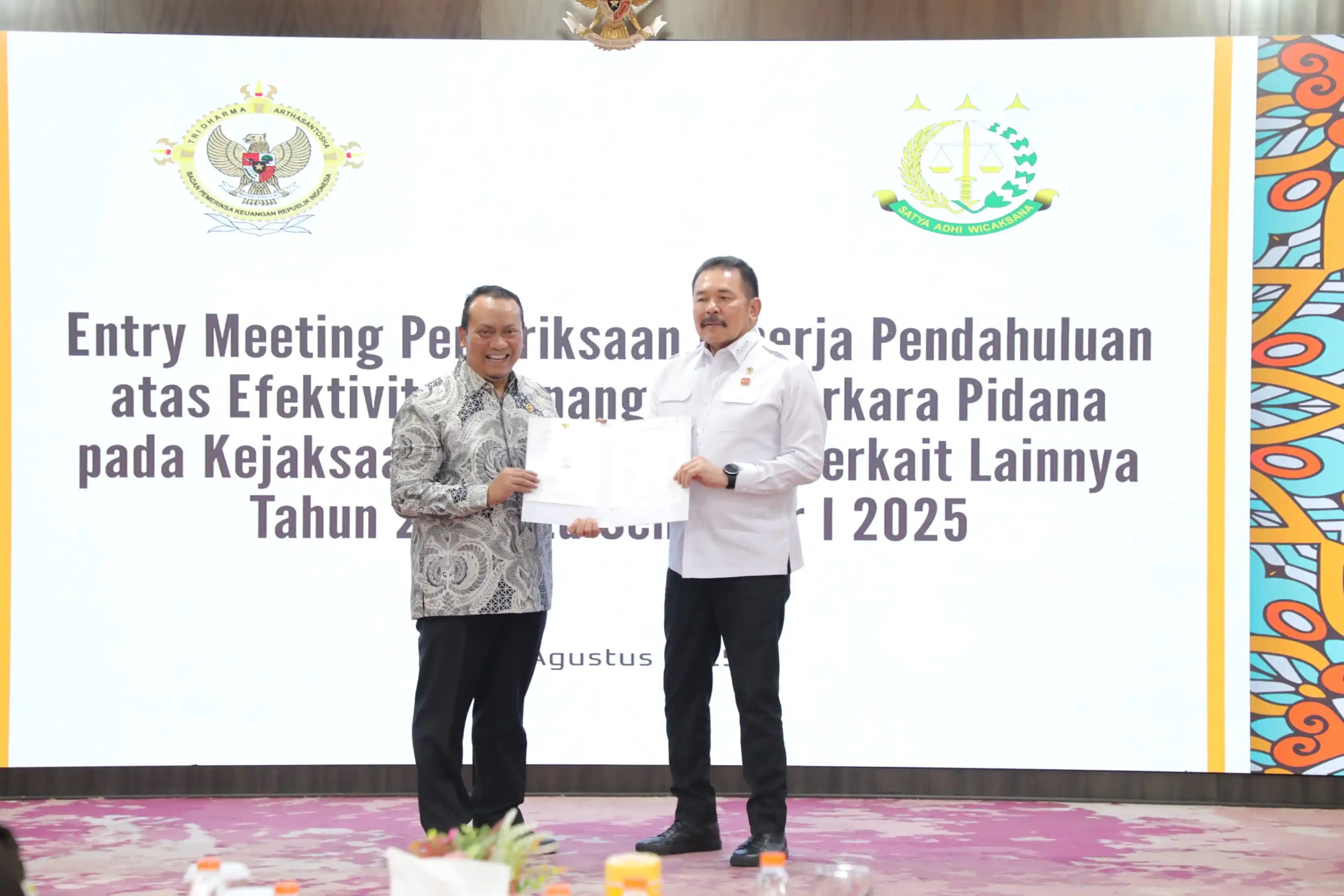 Jaksa Agung Dukung Pemeriksaan Kinerja BPK