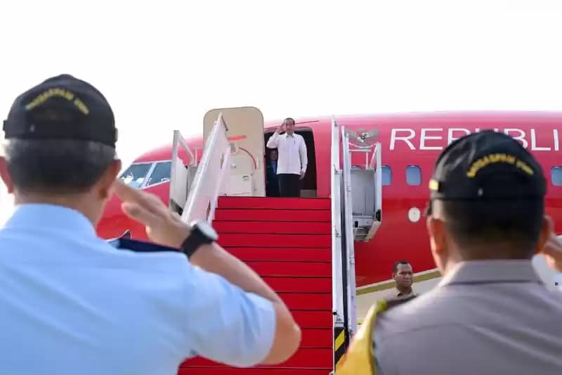 Jokowi bertolak ke kaltim