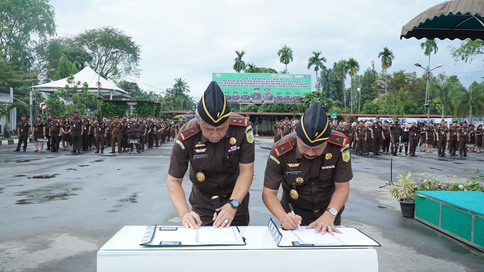 Apel Zona Integritas, Kajati Sumut dan Jajaran Tandatangani Pakta Integritas Menuju WBK/WBBM