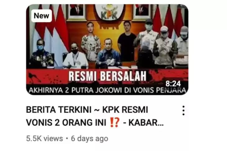 KPK Tetapkan Kaesang dan Gibran Tersangka