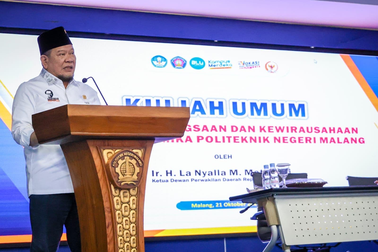 Ketua DPD Terima Kajian Strategis dari BEM Polinema 
