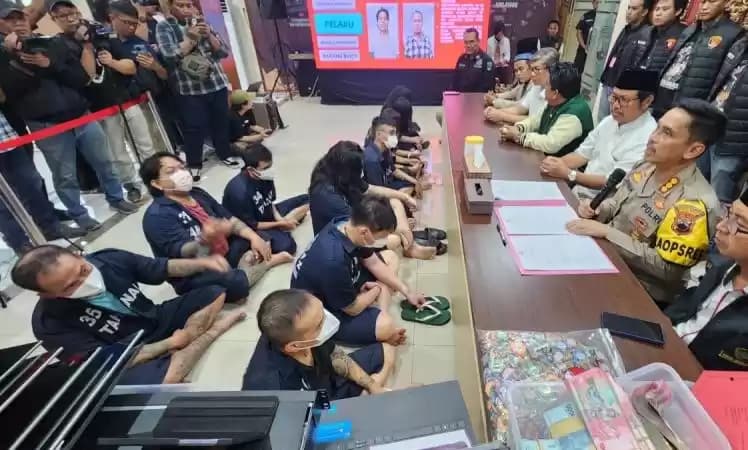 Para Tersangka kasus Kasino