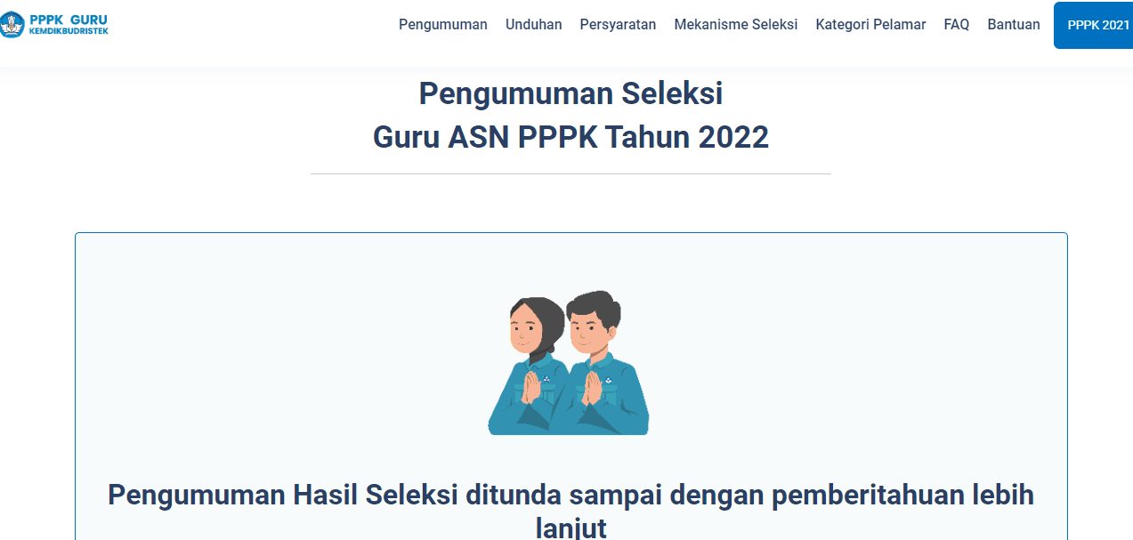 Pengumuman Hasil Seleksi PPPK Guru 2022 Ditunda!