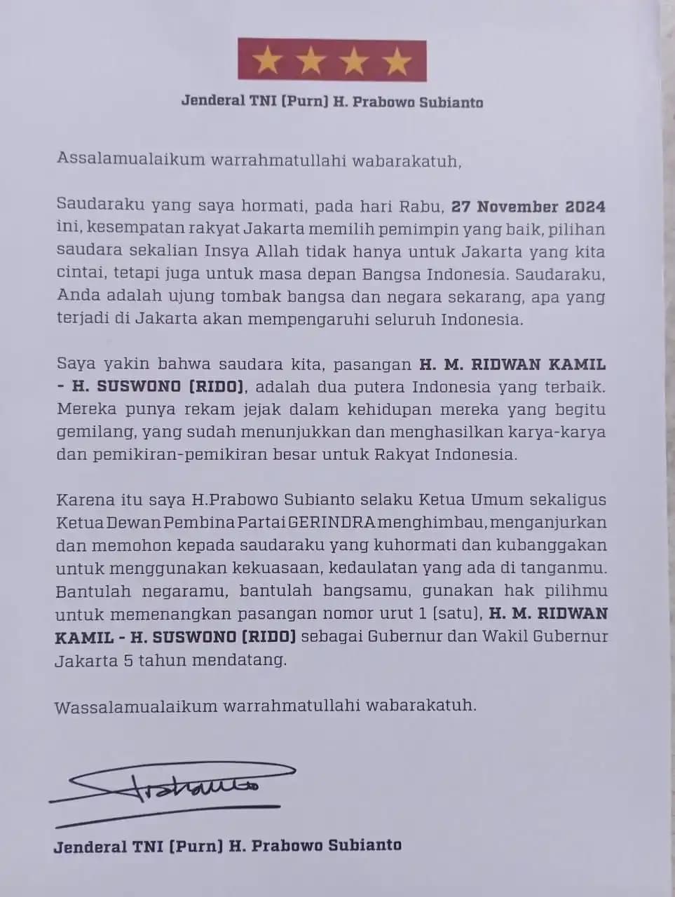 Prabowo dukung Ridwan Kamil
