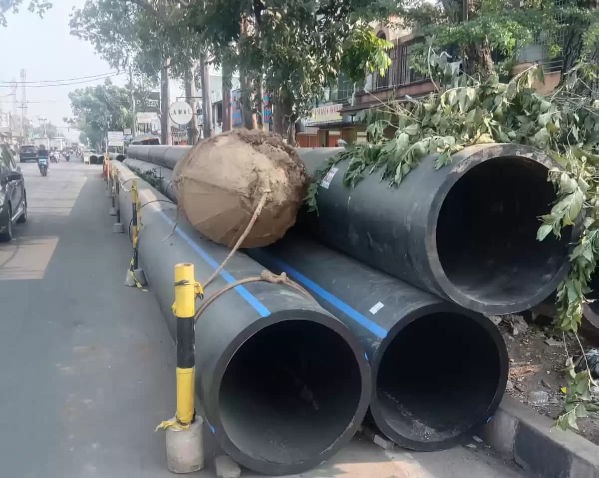 Proyek Pemasangan Pipa PDAM Tirta Benteng