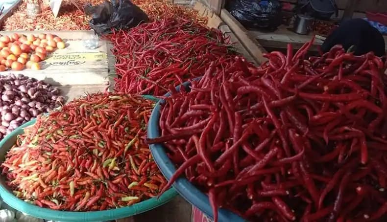 Sejumlah komoditas pangan tercatat turun