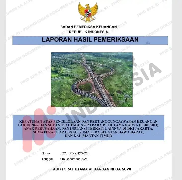 Temuan BPK Hutama Karya