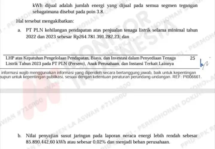 Temuan BPK PLN 1