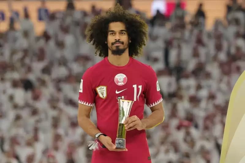 3 Kali Cetak Gol, Akram Afif Dinobatkan Pemain Terbaik Piala Asia 2023