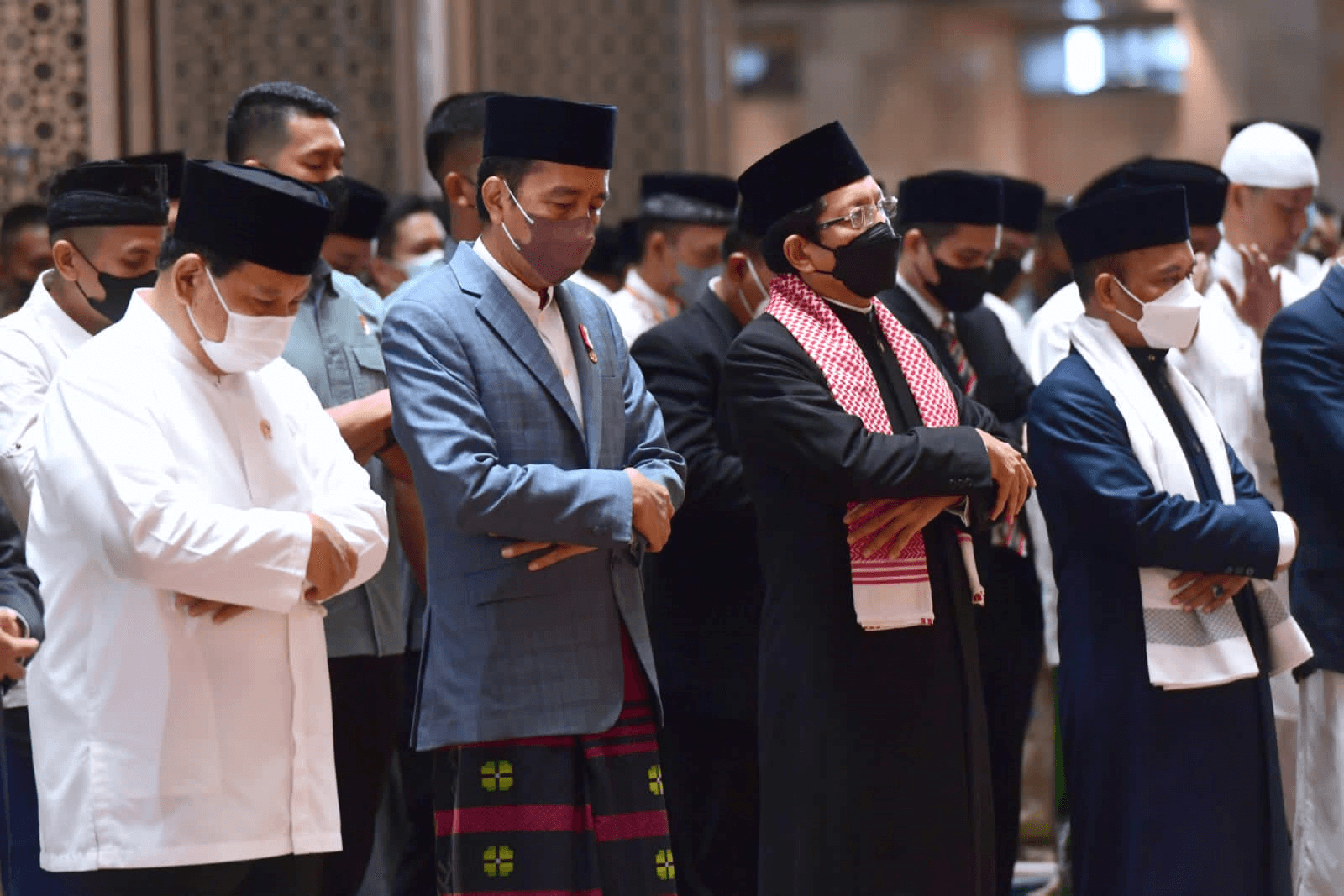 Presiden Jokowi Beserta Ibu Iriana Menunaikan Salat Iduladha 1443 H di Masjid Istiqlal
