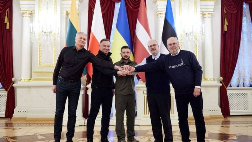 Kunjungi Kyiv, para Pemimpin Polandia dan Negara-Negara Baltik Kutuk Rusia