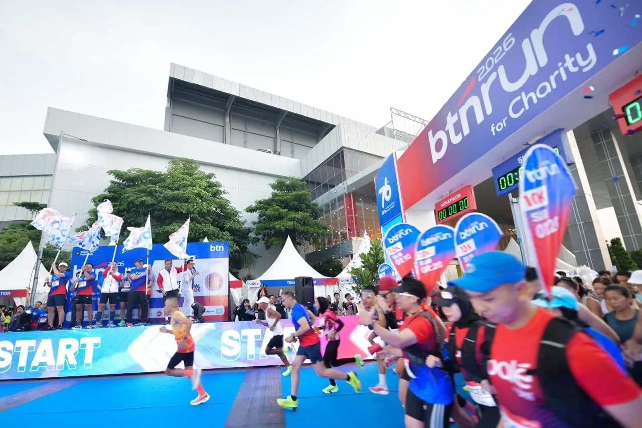 BTN Run 2026 for Charity Jadi Aksi Nyata untuk Negeri, Donasi Tembus Rp 760 Juta