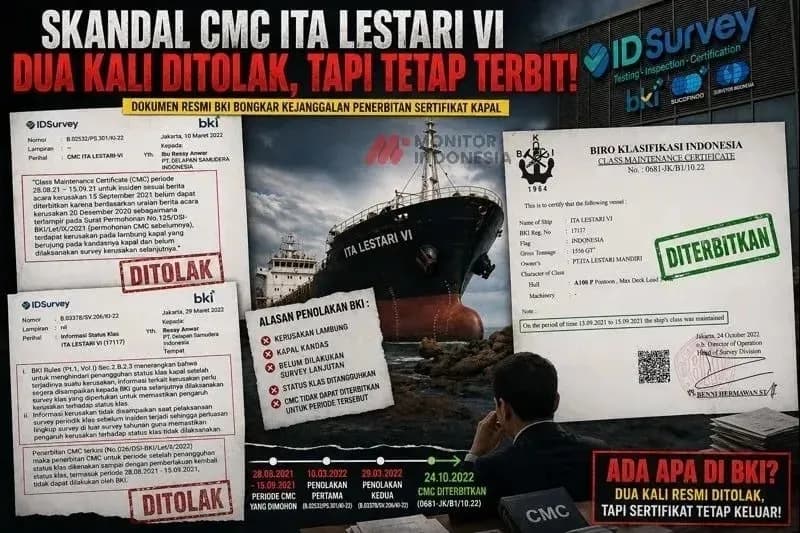 Petinggi BKI "Tiarap"! Sertifikat Kapal Bermasalah Tiba-Tiba Terbit, Ada Apa?