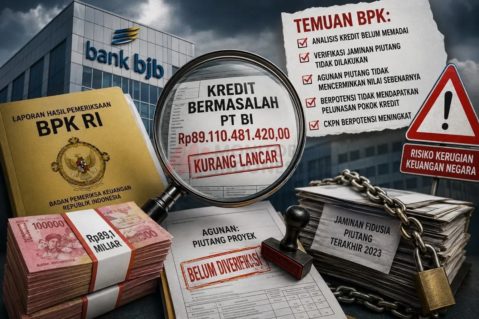 Temuan Panas BPK: Kredit Rp89,1 M di Bank BJB Berpotensi Macet