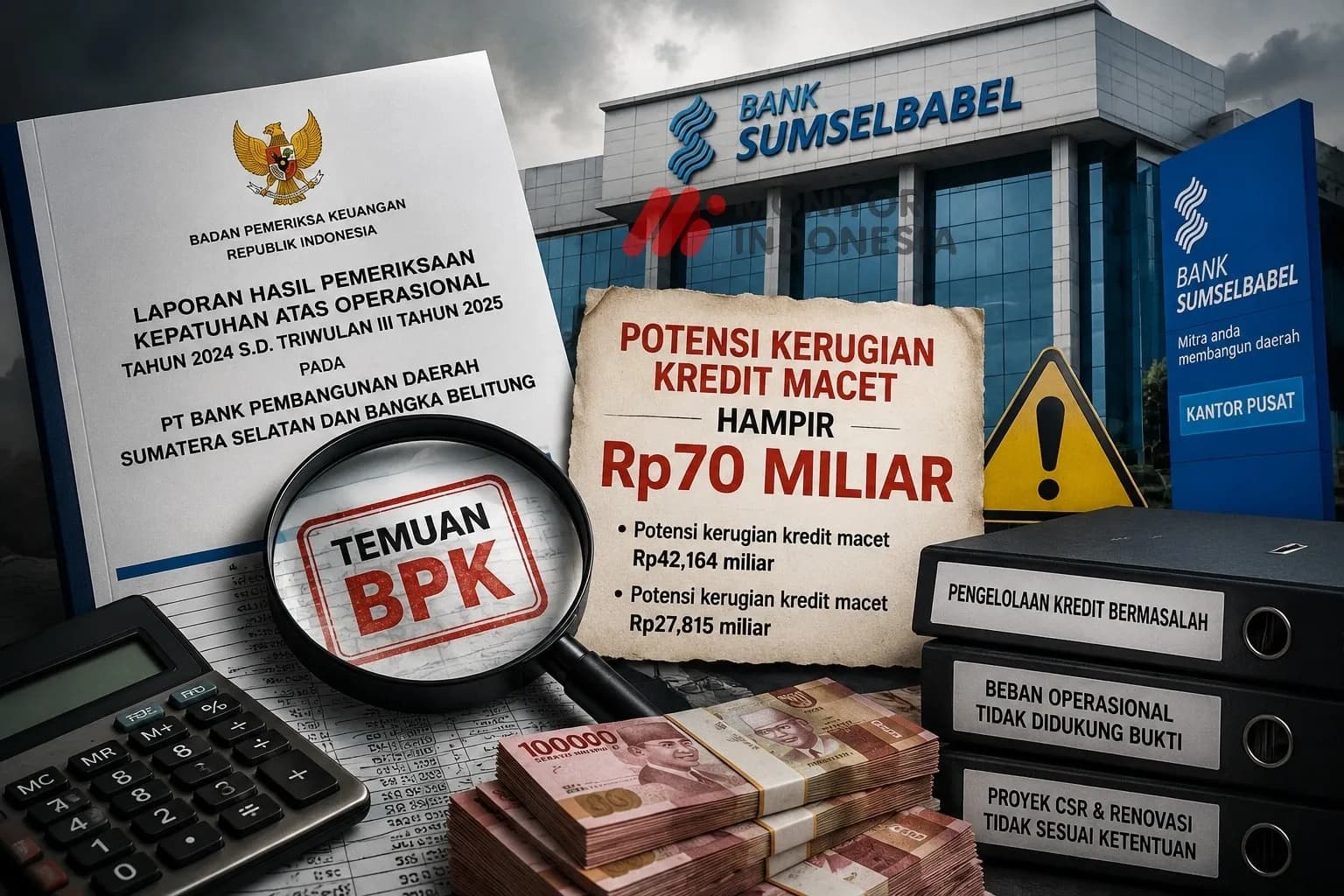 Carut-Marut Bank Sumsel Babel: Potensi Kredit Macet Tembus Rp69 M