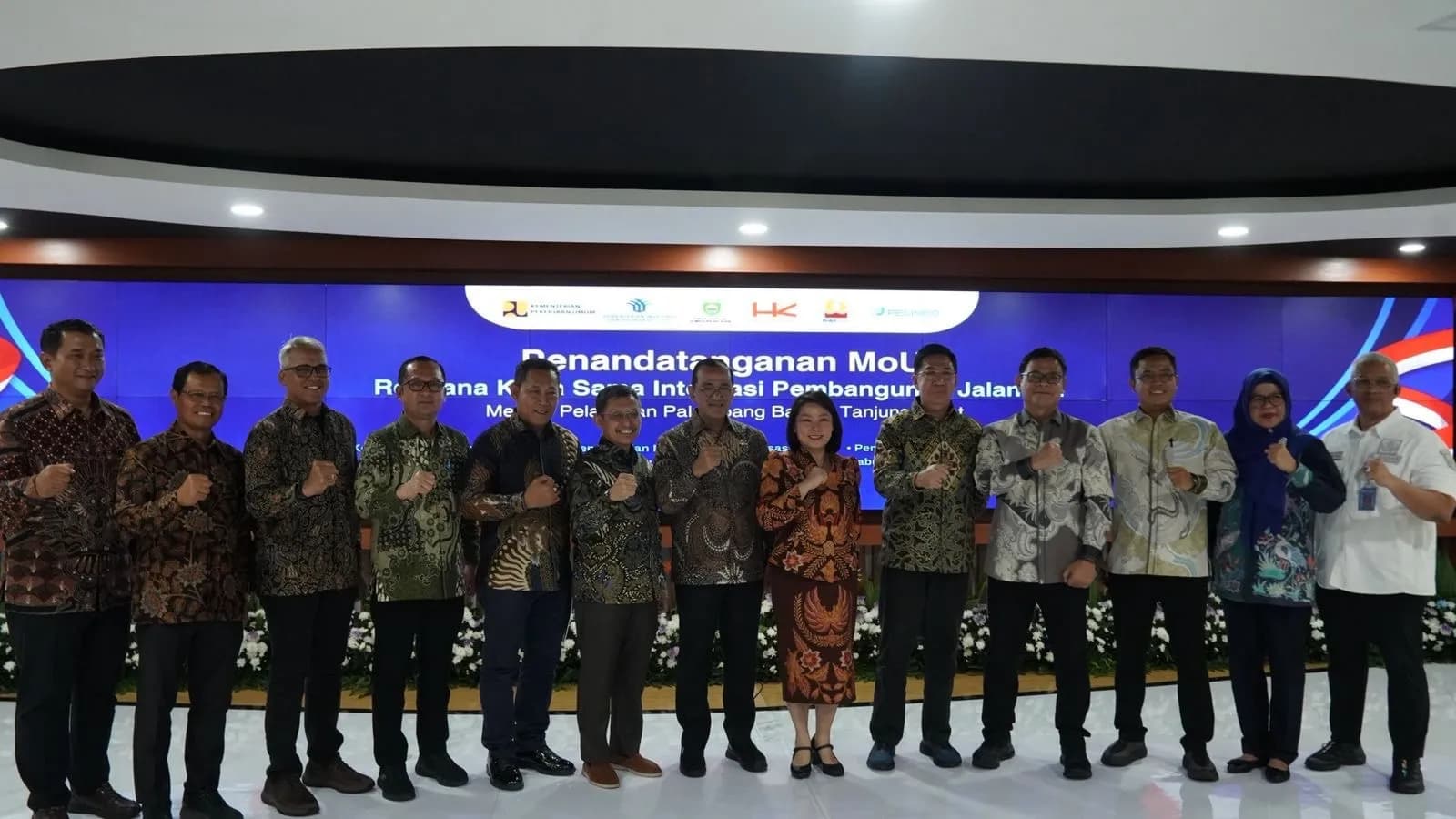 Hutama Karya Tandatangani Nota Kesepahaman Pembangunan Jalan Tol Pelabuhan Palembang Baru