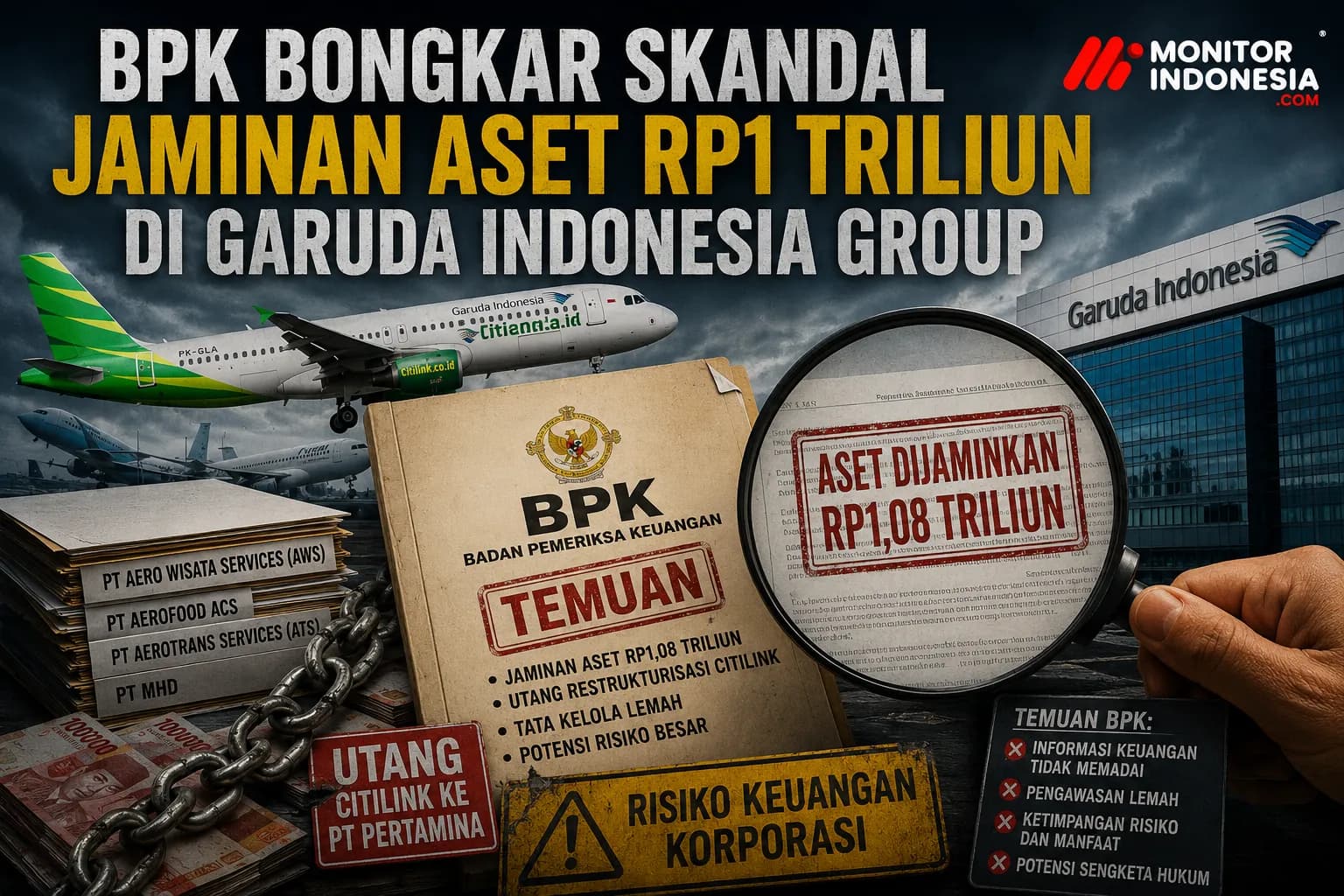 BPK Bongkar Skandal Jaminan Aset Rp1 T di Garuda Indonesia Group