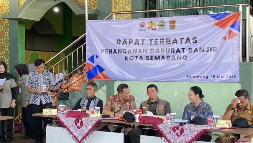 Tanggul Jebol di Semarang, BNPB Bahas Relokasi Warga Terdampak Banjir