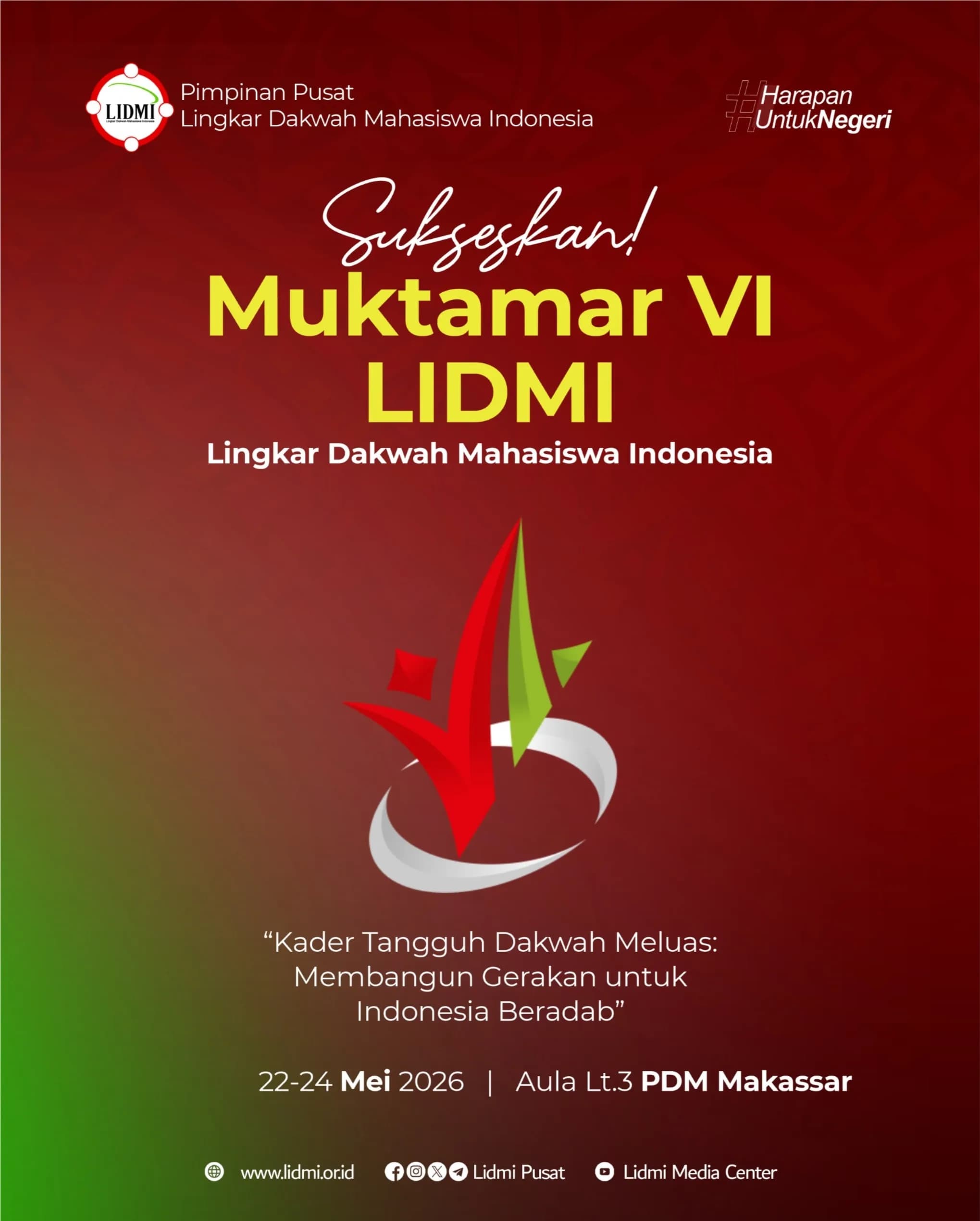 Makassar Dipilih Jadi Lokasi Muktamar VI LIDMI, Perkuat Konsolidasi Dakwah Mahasiswa Nasional