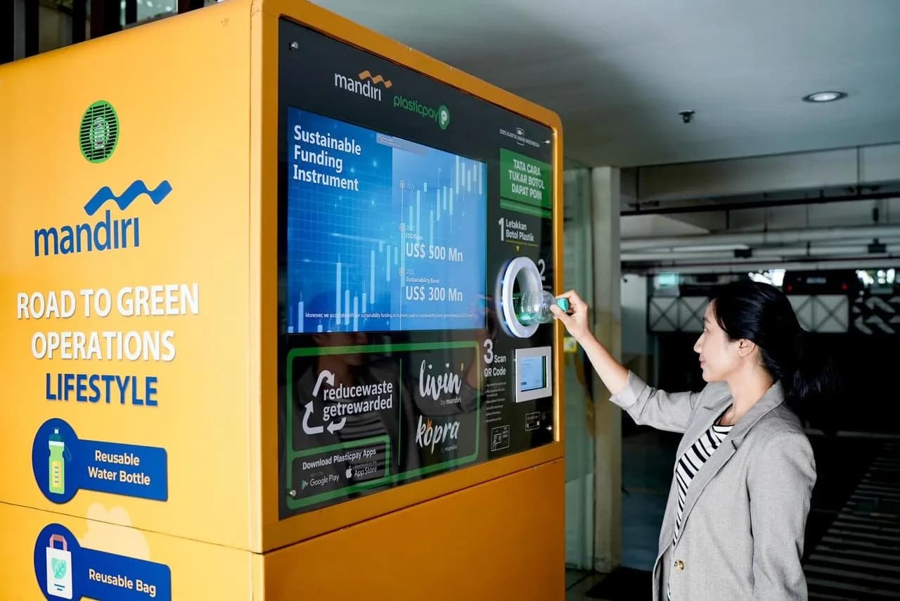 Dari Botol Plastik ke Poin Digital, Bank Mandiri Dorong Ekosistem Ekonomi Sirkular