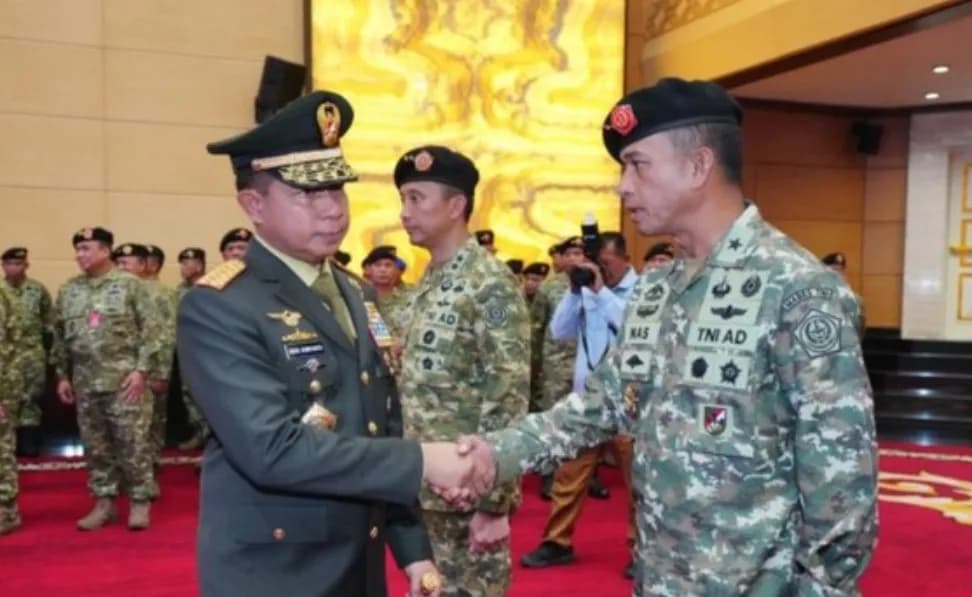 Panglima TNI Lantik Brigjen Muhammad Nas sebagai Kapuspen TNI