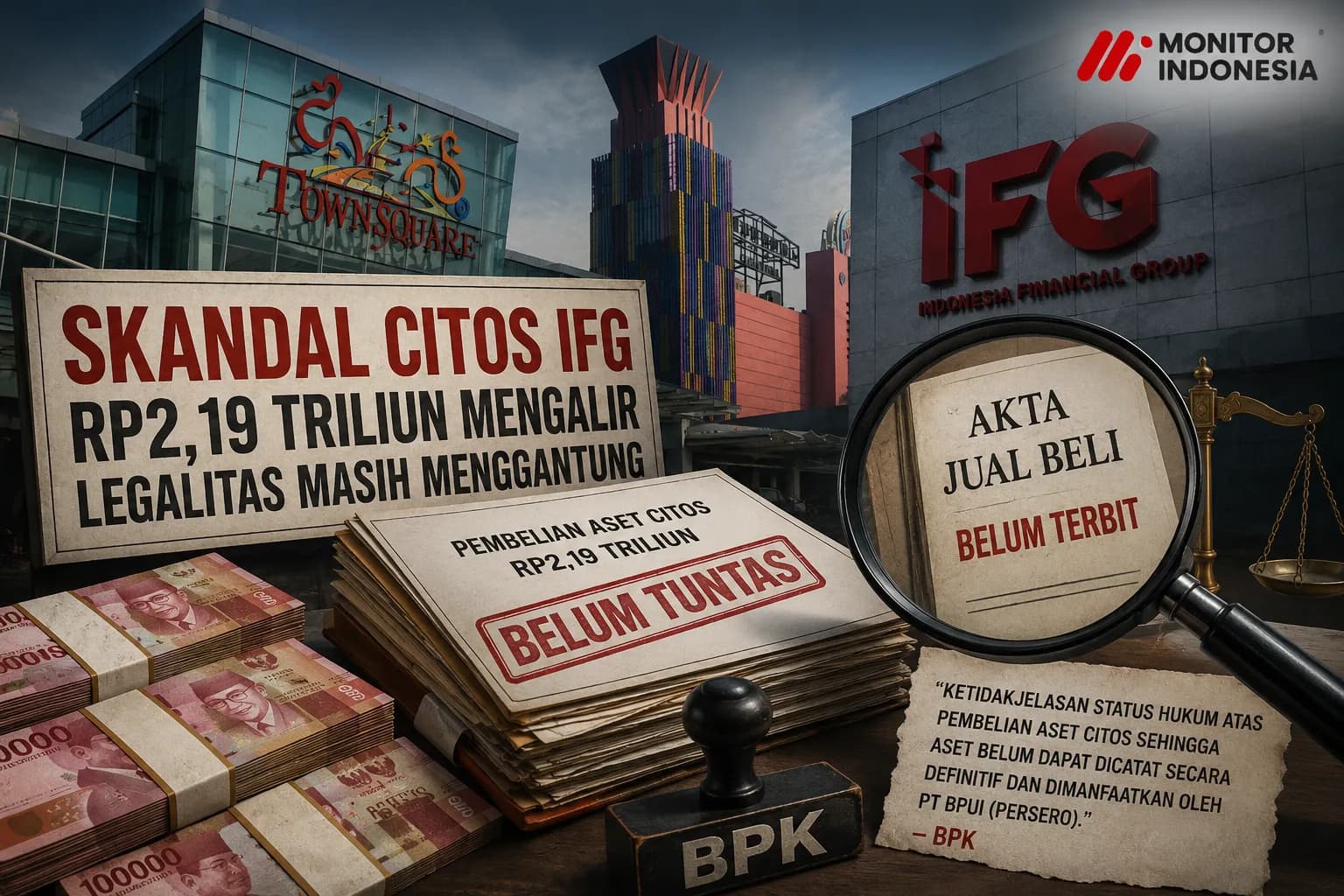 Rp2,19 T Sudah Digelontorkan, Status Hukum Citos Milik IFG Masih Menggantung