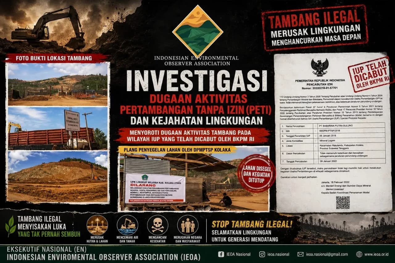 Skandal Tambang Nikel Pulau Laburoko: PT TMBP Diduga Keruk Ore Ilegal Bermodus IUP Eksplorasi