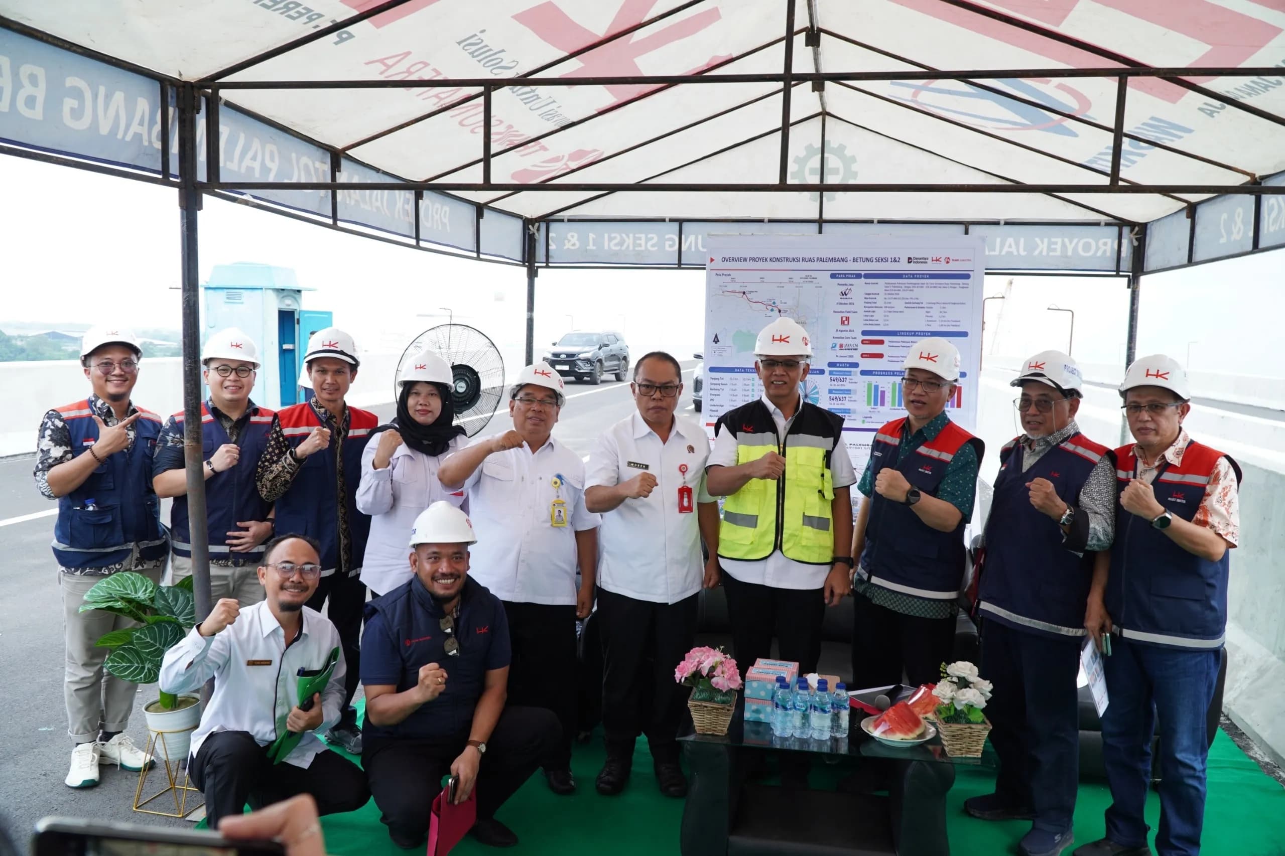 KSP Tinjau JTTS Ruas Tol Palembang-Betung-Tempino -Jambi