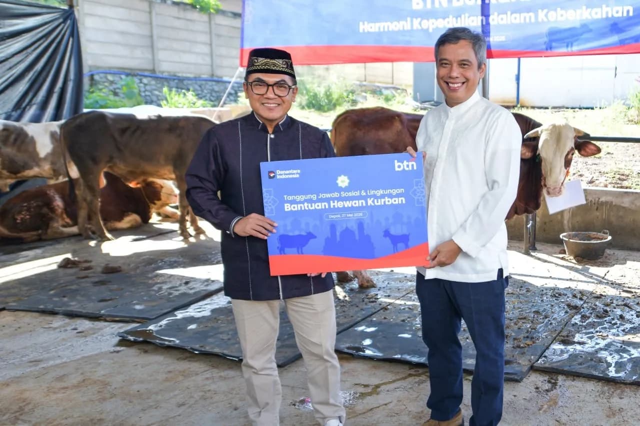Penyerahan sapi kurban BTN kepada Panitia Kurban Idul Adha 1447 H di BTN Ecopark (Foto: Dok BTN)
