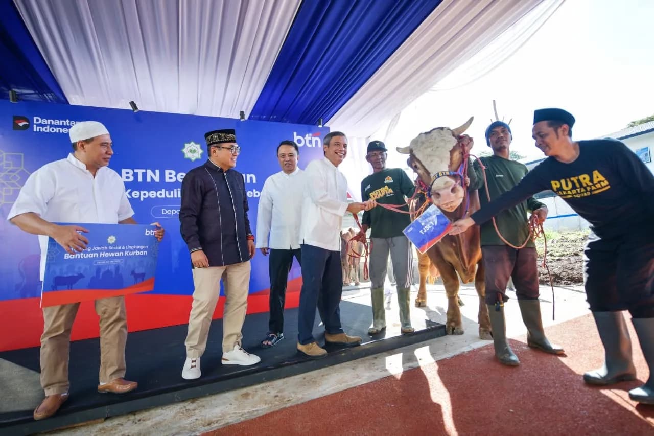 BTN menyalurkan 1.605 ekor hewan kurban ke berbagai wilayah di Indonesia (Foto: Dok BTN)
