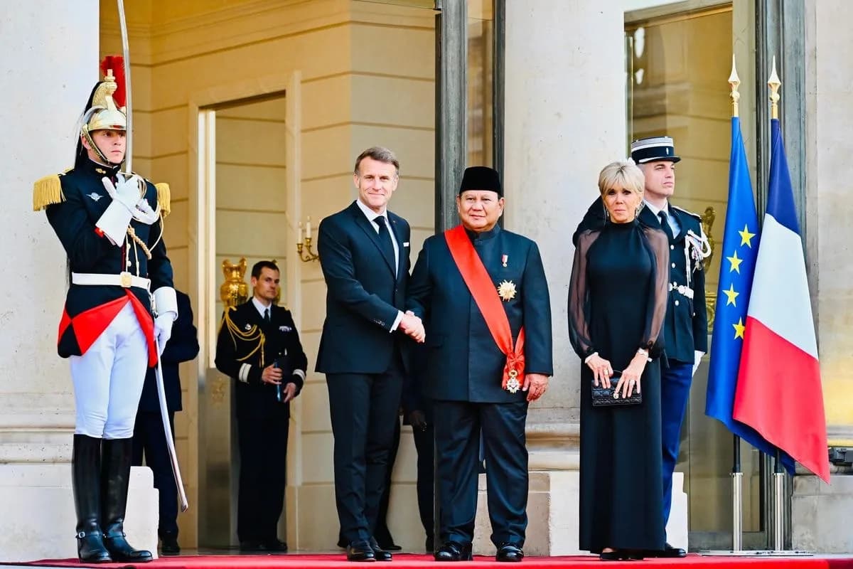 Prabowo dan Macron Pererat Aliansi Strategis di Istana Elysee
