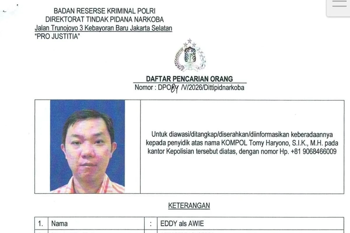 Bos Diskotek New Zone Medan DPO, Diduga Kendalikan Peredaran Narkoba Selama Enam Tahun
